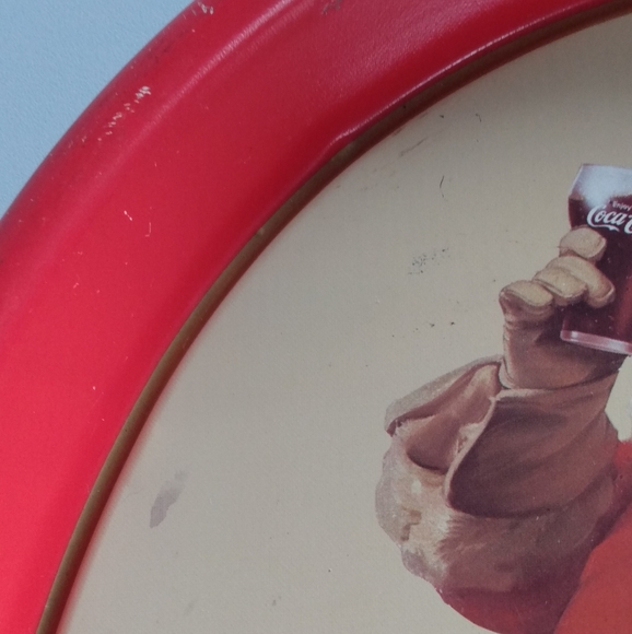 Vintage 1989 Santa Tray Metal - Picture 4 of 10